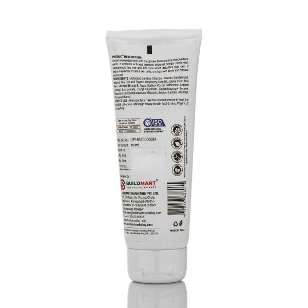Birch And Lily Charcoal Face Wash 100ml Facewash And Scrub