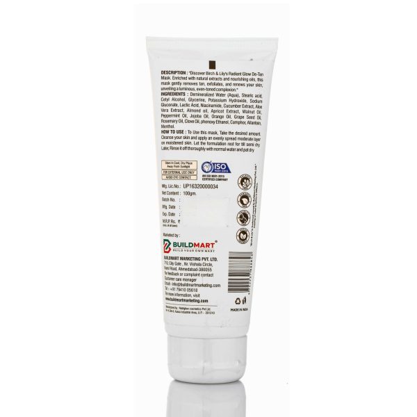 Birch And Lily De Tan Mask 100gm Mask
