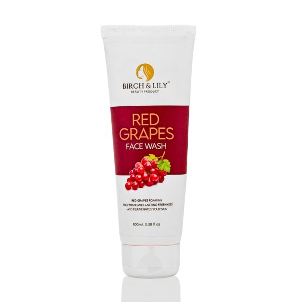 Birch And Lily Red Grapes Face Wash 100ml Facewash And Scrub
