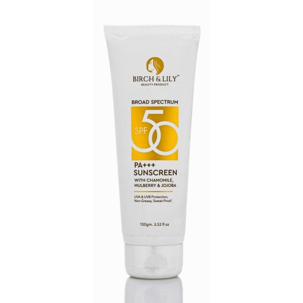 Birch And Lily SPF 50 Sunscreen 100gm Serum And Sunscreen