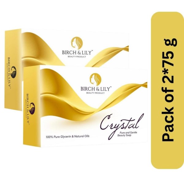 Birch And Lily Crystal Soap  75g  Pack of 2  Bath Essentials