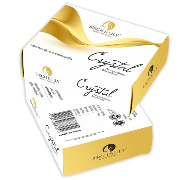 Birch And Lily Crystal Soap  75g  Pack of 2  Bath Essentials