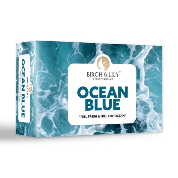 Birch And Lily Ocean Blue Soap 75g Pack of 2 Bath Essentials