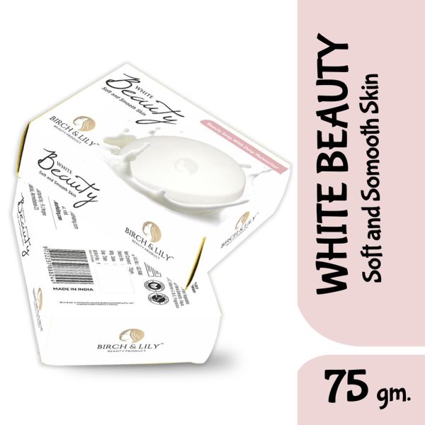 Birch And Lily White Beauty Soap 75g Pack of 2   Bath Essentials