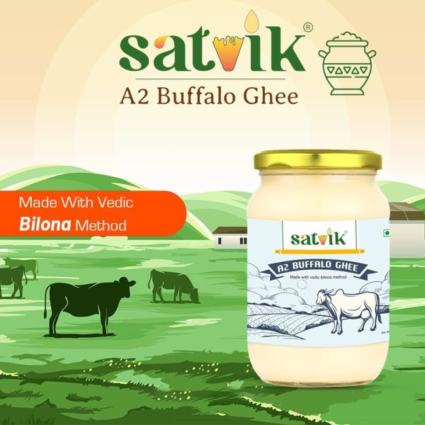 Satvik A2 Buffalo Ghee 500ML Ghee