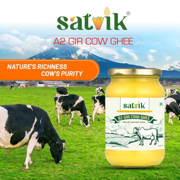 Satvik A2 Gir Cow Ghee 500 ML Ghee