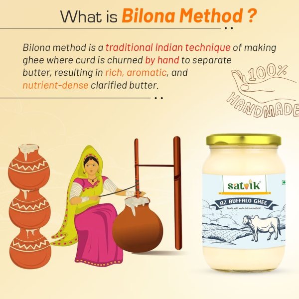 Satvik A2 Gir Cow Ghee 500 ML Ghee