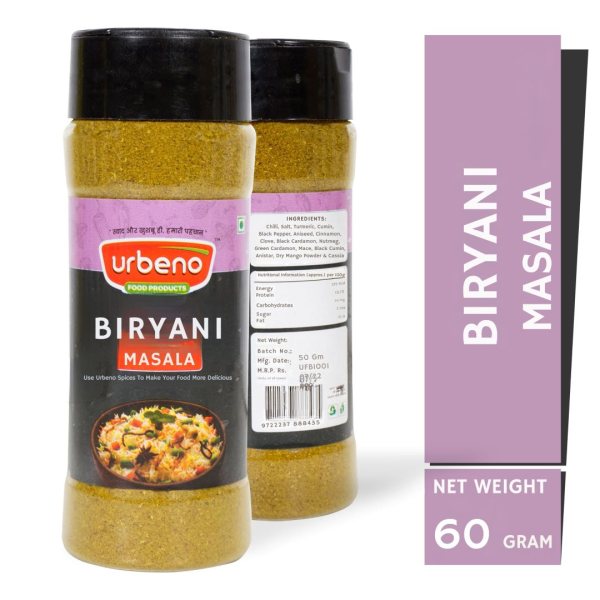 Urbeno Biriyani Masala 60g  Ready To Mix 