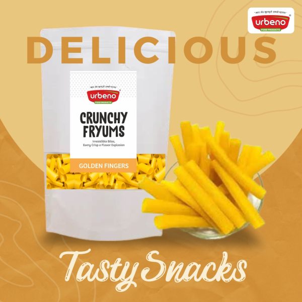 Urbeno Crunchy Fryums Golden Fingers 200g Snacks And Fryums