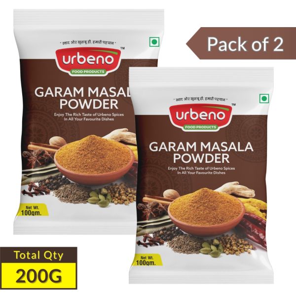 Urbeno Garam Masala Powder  100g Pack of 2 Combo