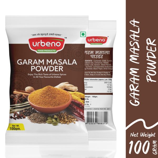 Urbeno Garam Masala Powder  100g Pack of 2 Masala