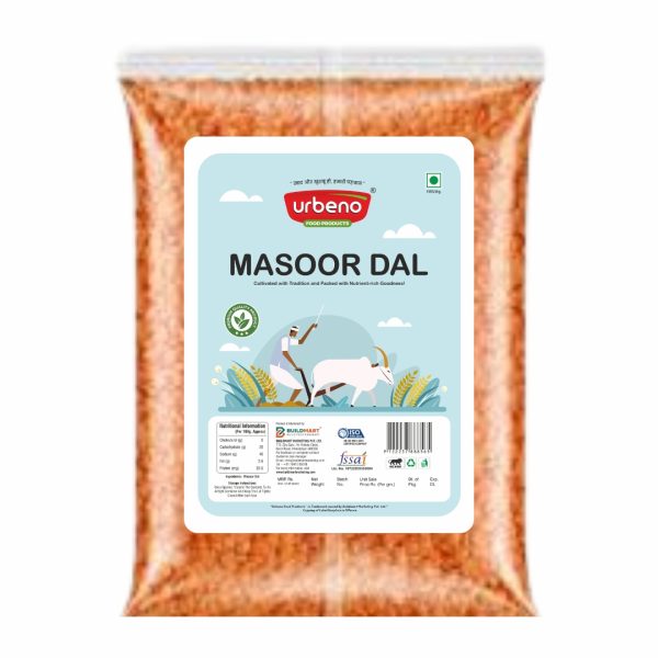 Urbeno Masoor Dal 500g Dals, Cereals And Pulses