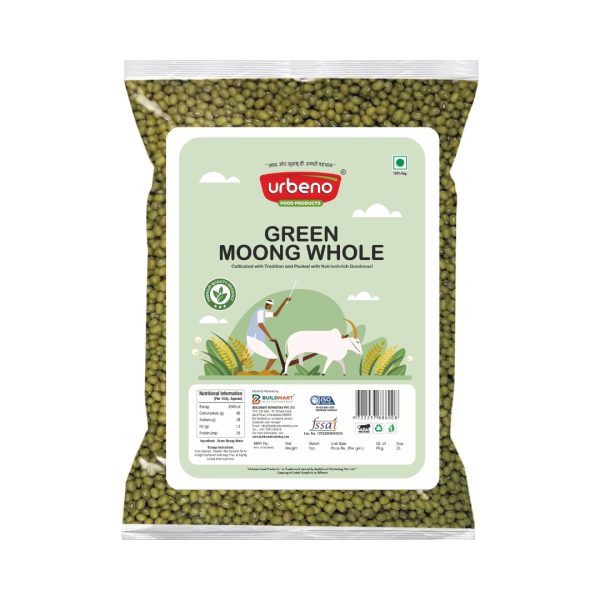 Urbeno Moong Green Whole 500g Dals, Cereals And Pulses