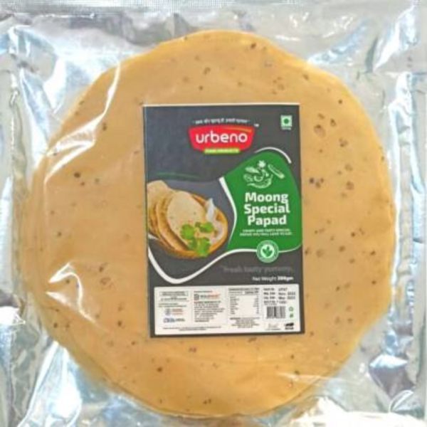 Urbeno Moong Special Papad 200G Snacks And Fryums
