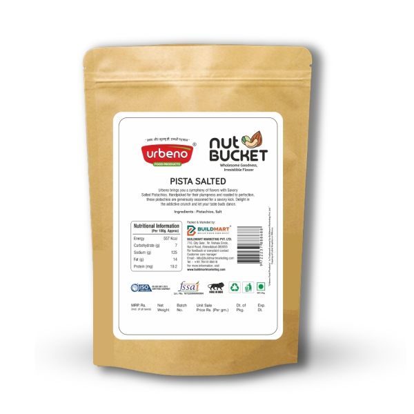Urbeno Nut Bucket Pista Salted 200g Dry Fruits