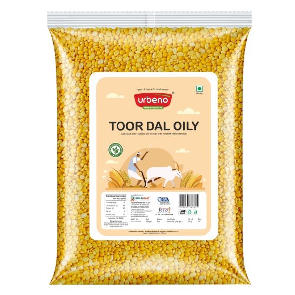 Urbeno Toor Dal Oily 500g Dals, Cereals And Pulses