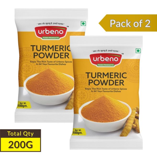 Urbeno Turmeric Powder 100g Pack of 2   Combo